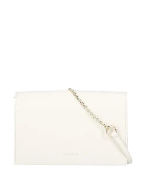 pebbled-leather clutch bag by COCCINELLE