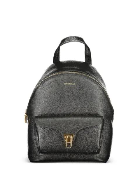 pebbled leather small backpack by COCCINELLE