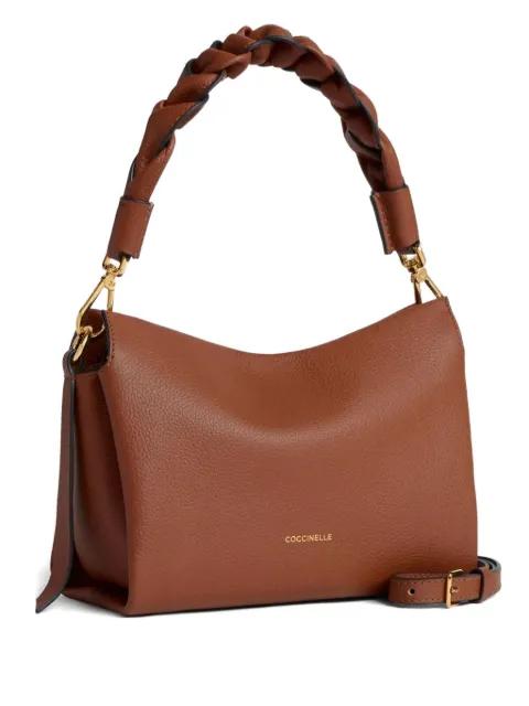 small Boheme braided-handle leather tote bag by COCCINELLE