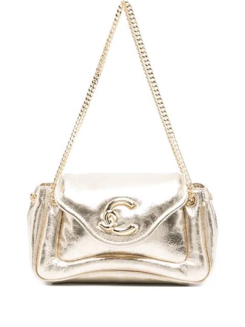 small C-Me chain-strap logo shoulder bag by COCCINELLE
