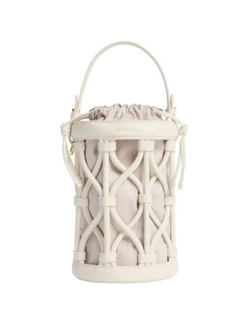 small Koi woven-design bucket bag by COCCINELLE