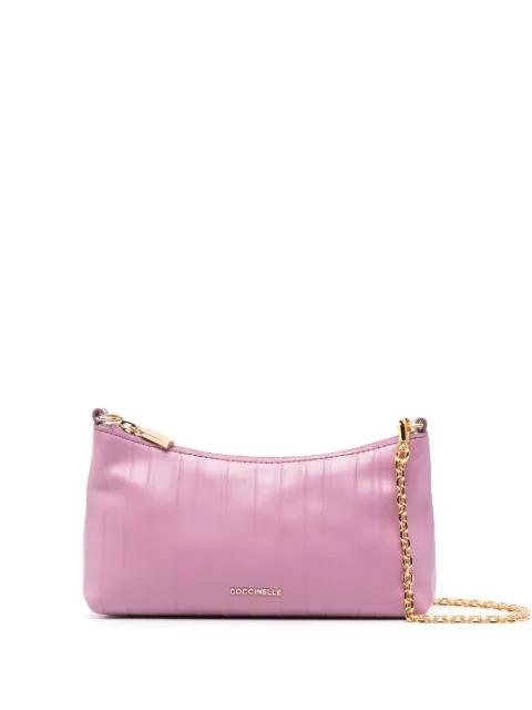 vertical stripes shoulder bag by COCCINELLE