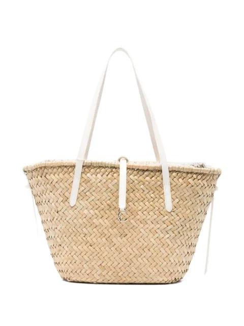 woven drawstring shoulder bag by COCCINELLE