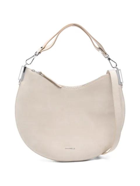 zip-fastening suede shoulder bag by COCCINELLE