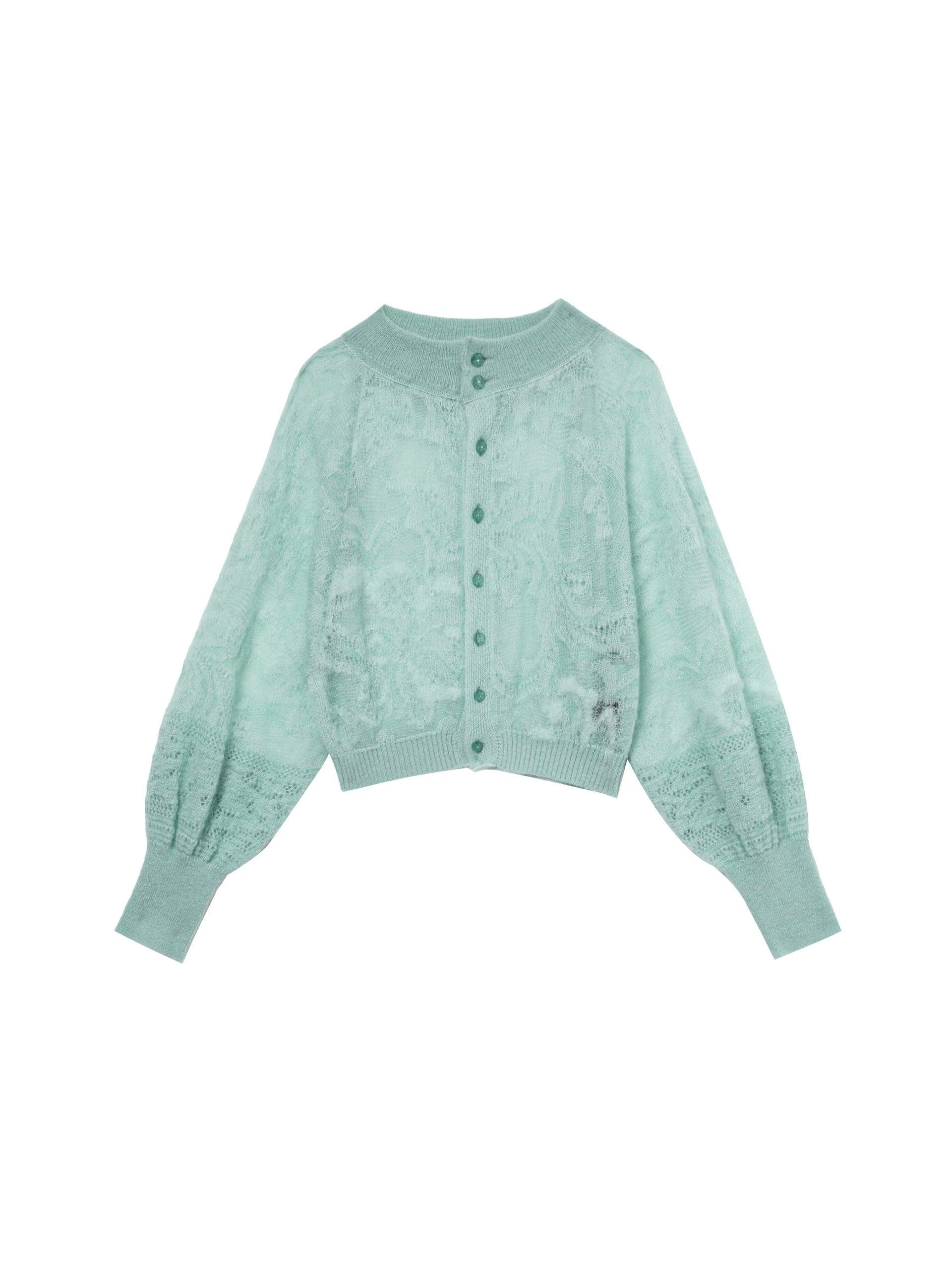 BOUSSOLE Pointelle Lace 2 Way Cardigan by COCKTAIL