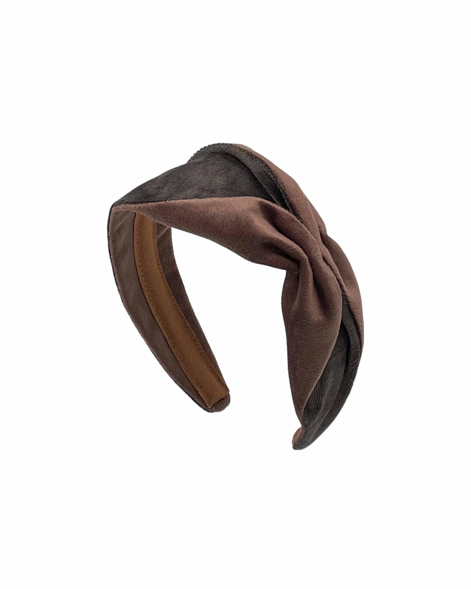 JENNIFER OUELLETTE Ultra Suede Two Tone Sweetheart Headband by COCKTAIL