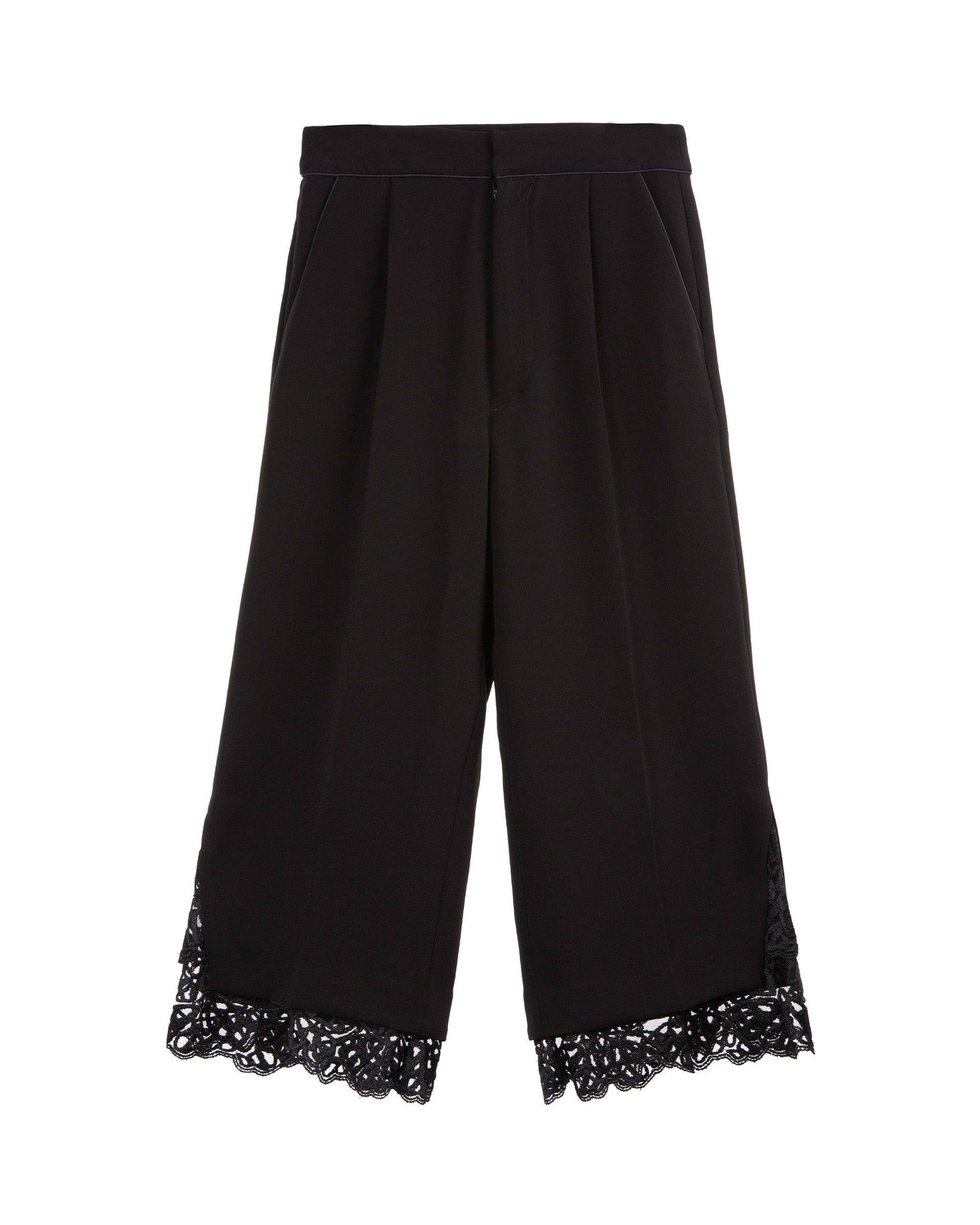 MIHOKO SAITO Floral Embroidery Wide Leg Pants by COCKTAIL