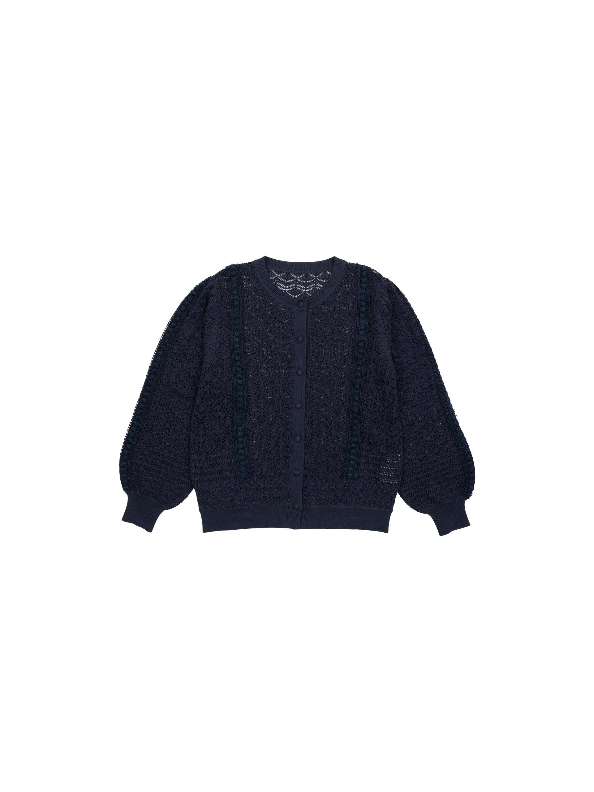 NORAH SUE Cotton Crochet Cardigan by COCKTAIL