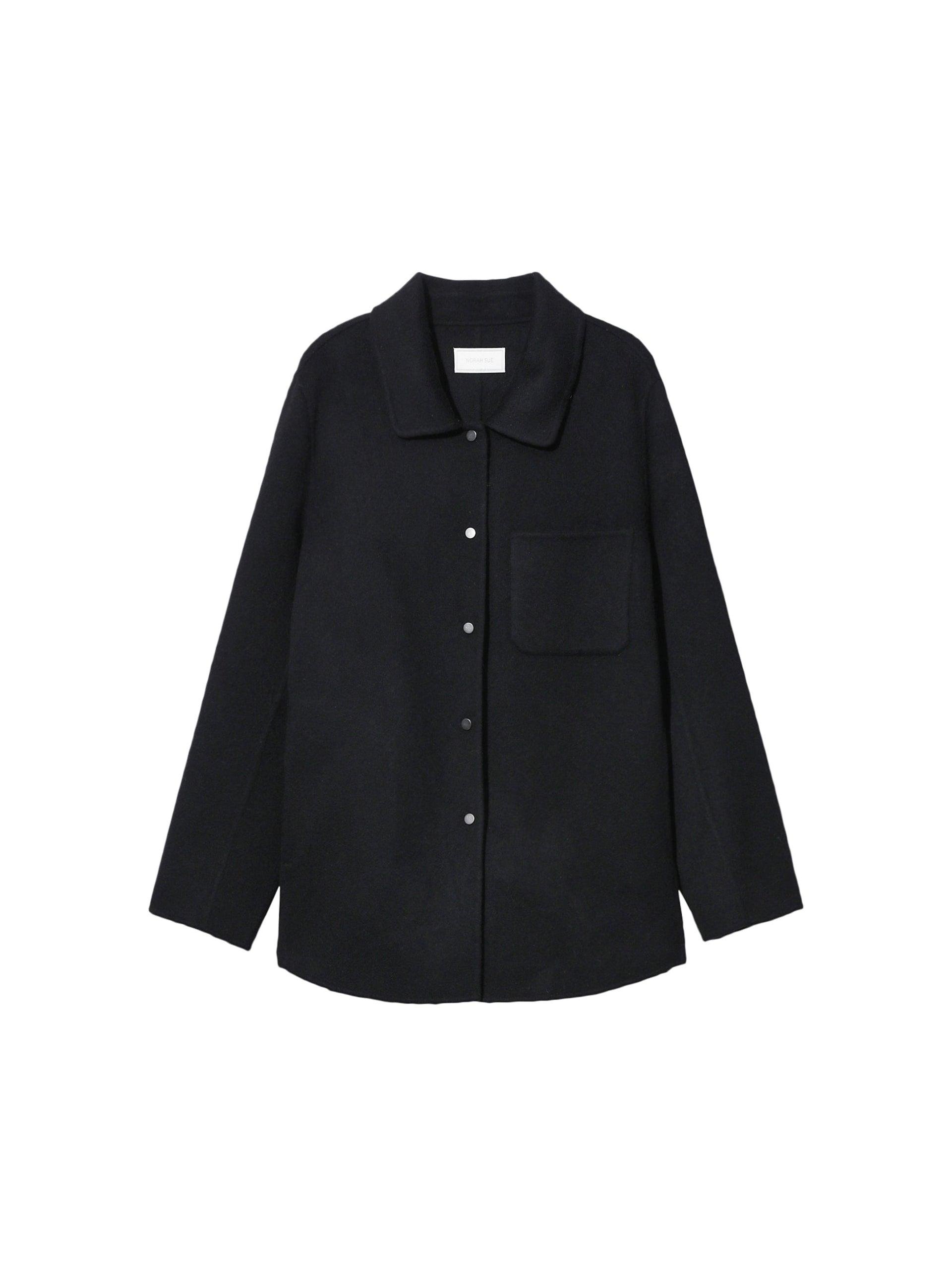 NORAH SUE Pure Cashmere Overshirt Jacket by COCKTAIL