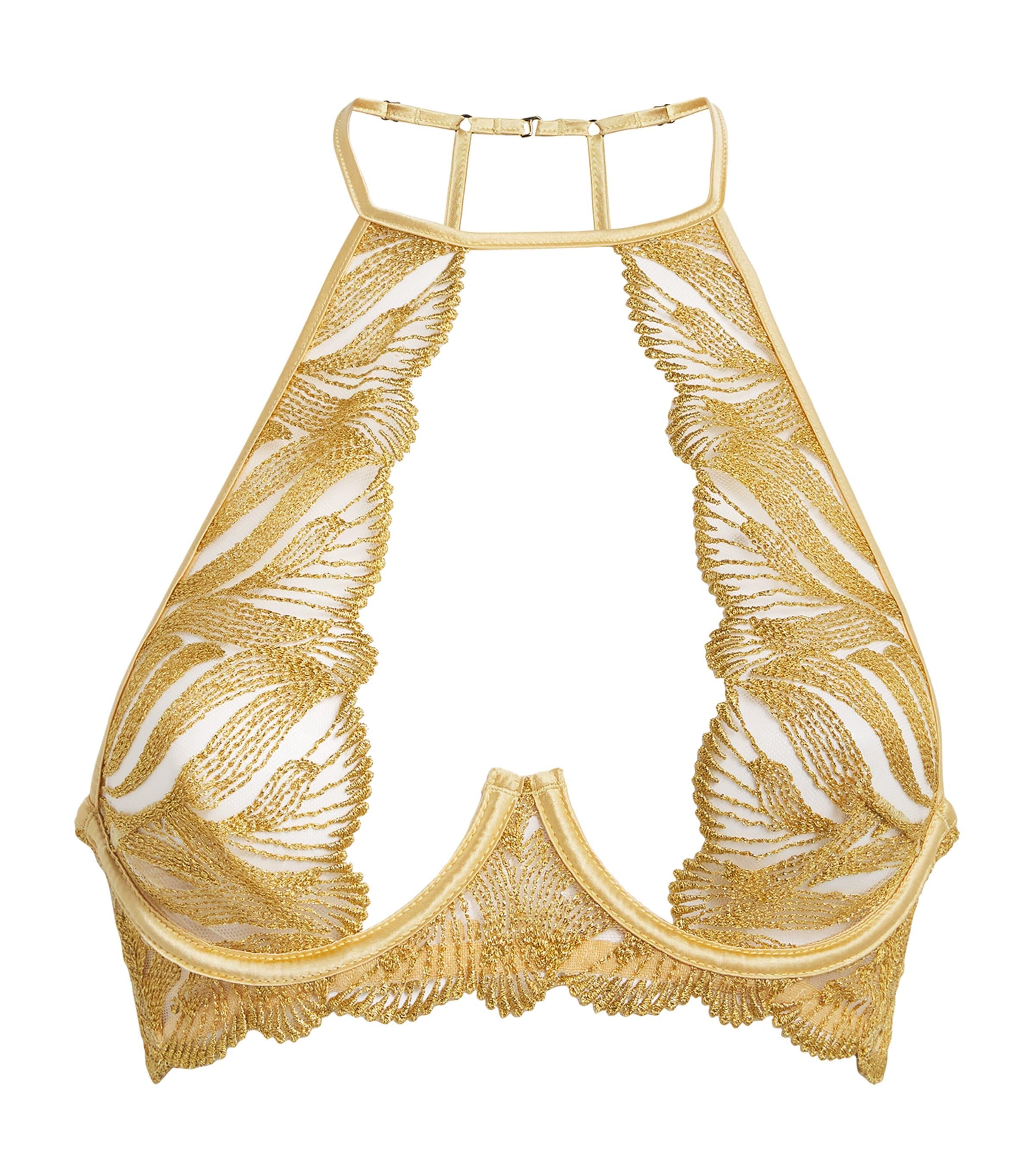 Coco De Mer Celeste Plunge Bra by COCO DE MER
