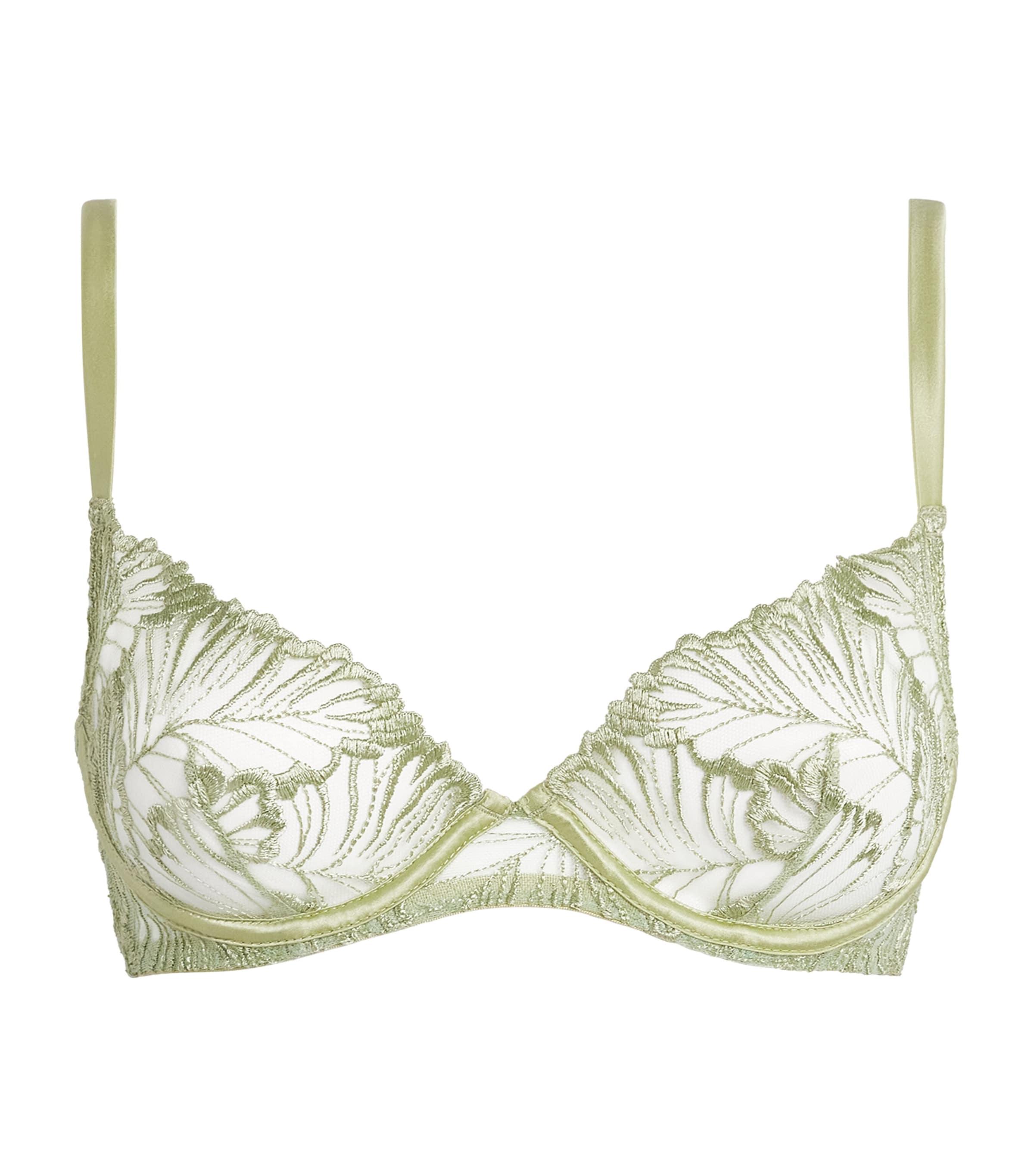 Coco De Mer Lace Laurel Plunge Bra by COCO DE MER