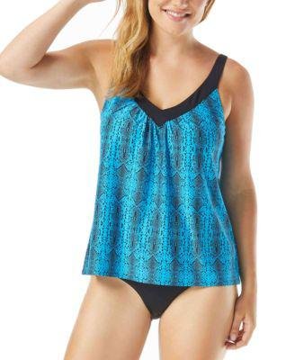 Current Mesh Bra Sized Tankini Top & High-Waist Bottoms by COCO REEF