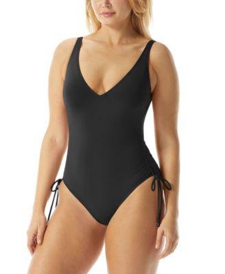 Women's Contours Stellar Shirred-Side Swimsuit by COCO REEF