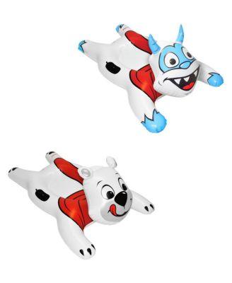 Character Snow Tube Polar Bear & Yeti Bundle - Ages 8+ by COCONUT OUTDOOR