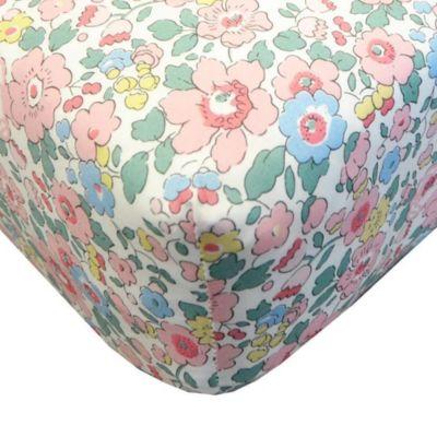 Liberty Fabric Betsy Blossom Pink Fitted Sheet by COCO&WOLF