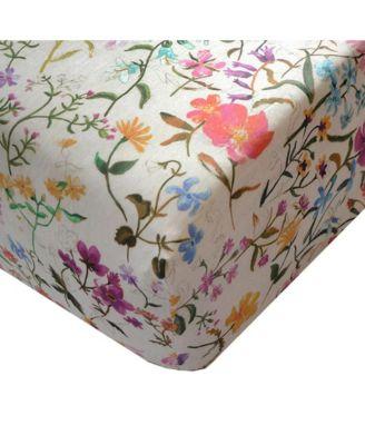 Liberty Fabric Linen Garden Fitted Sheet by COCO&WOLF