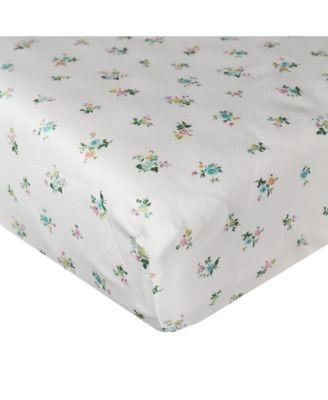 Liberty Fabric Posy Corsage Yellow Fitted Sheet by COCO&WOLF