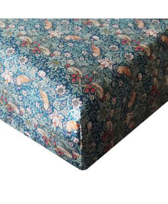 Liberty Fabric Strawberry Thief Fitted Sheet by COCO&WOLF