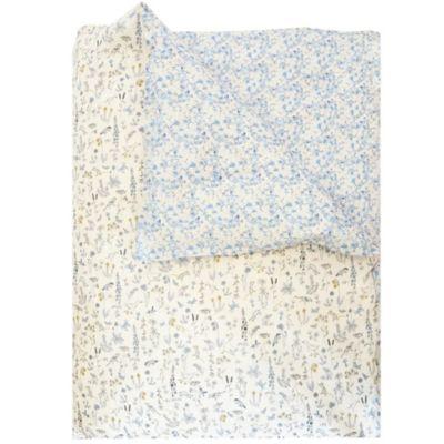 Liberty Fabric Theo Blue & Mitsi Valeria Print Heirloom Quilt by COCO&WOLF