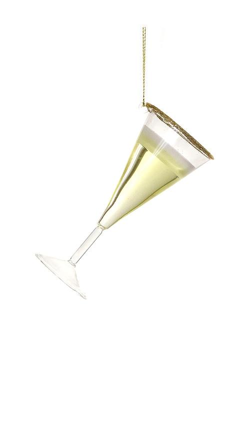 Cody Foster & Co Champagne Flute Ornament in Yellow by CODY FOSTER&CO Cody Foster & Co Champagne Flute Ornament in Yellow by CODY FOSTER&CO