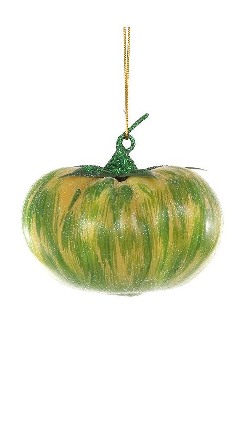 Cody Foster & Co Green Zebra Tomato Ornament in Green by CODY FOSTER&CO