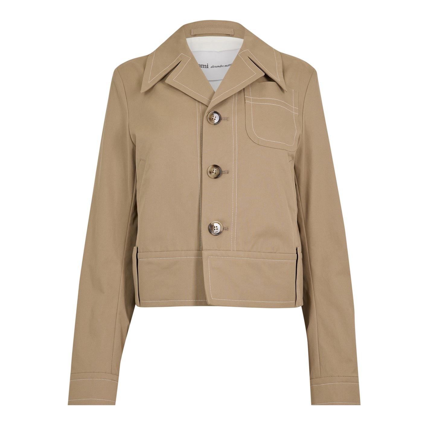 AMI PARIS Women's Buttoned Hybrid Jacket by COGGLES