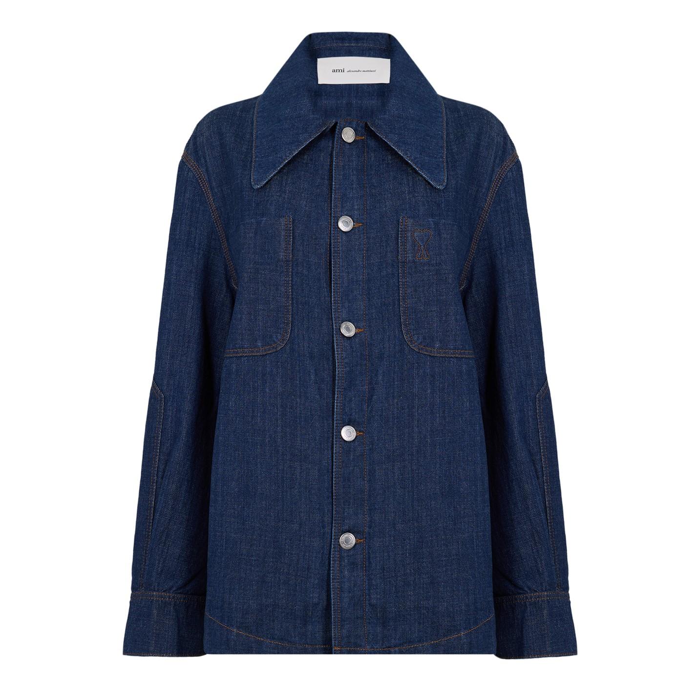 AMI PARIS Women's Embroidered Overshirt by COGGLES