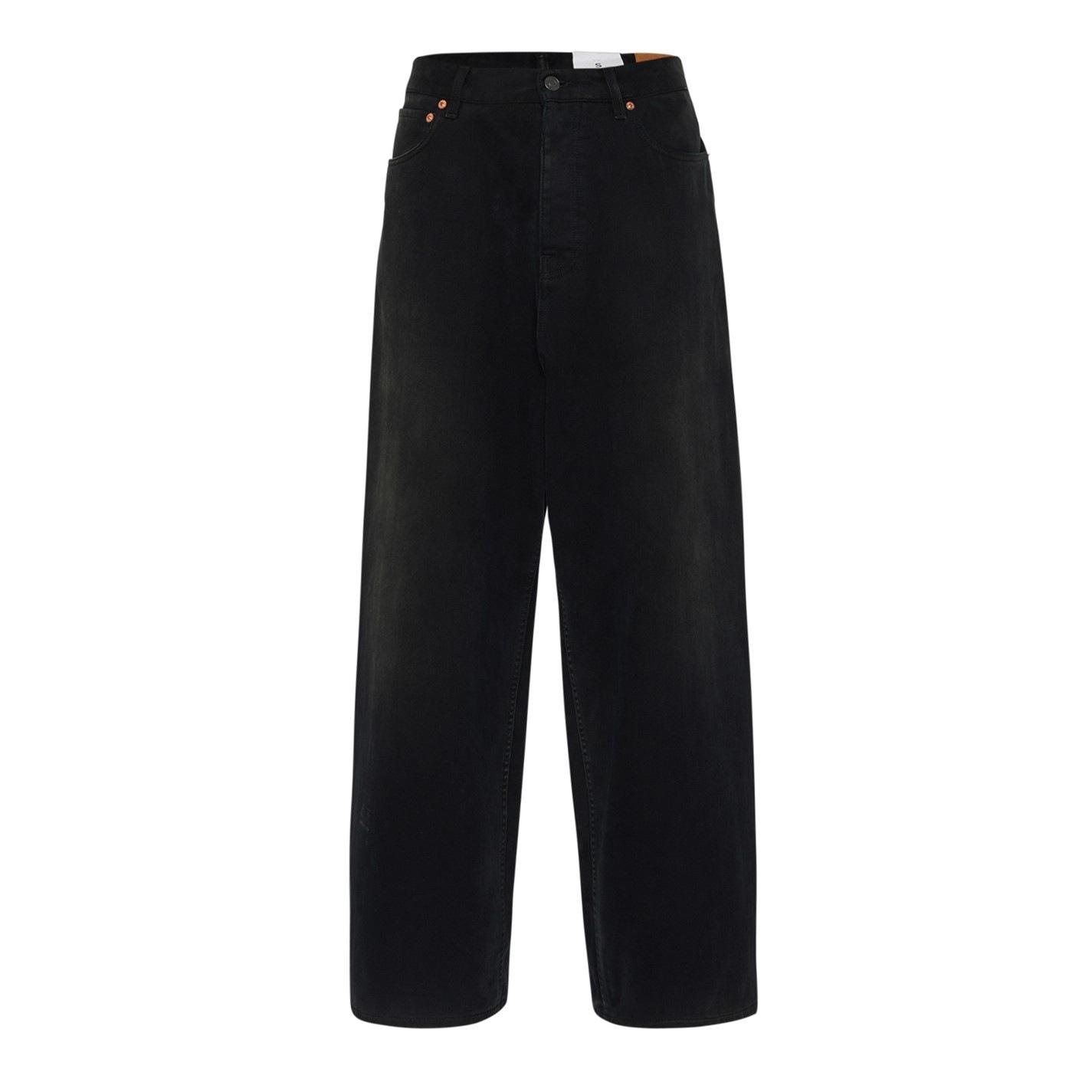 BALENCIAGA Denim Size Sticker Baggy Trousers by COGGLES