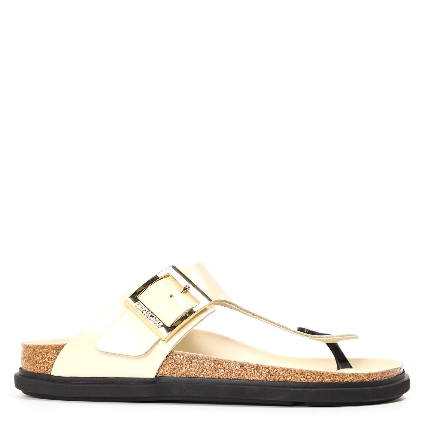 BIRKENSTOCK Women's Gizeh High Shine Flat Sandals by COGGLES