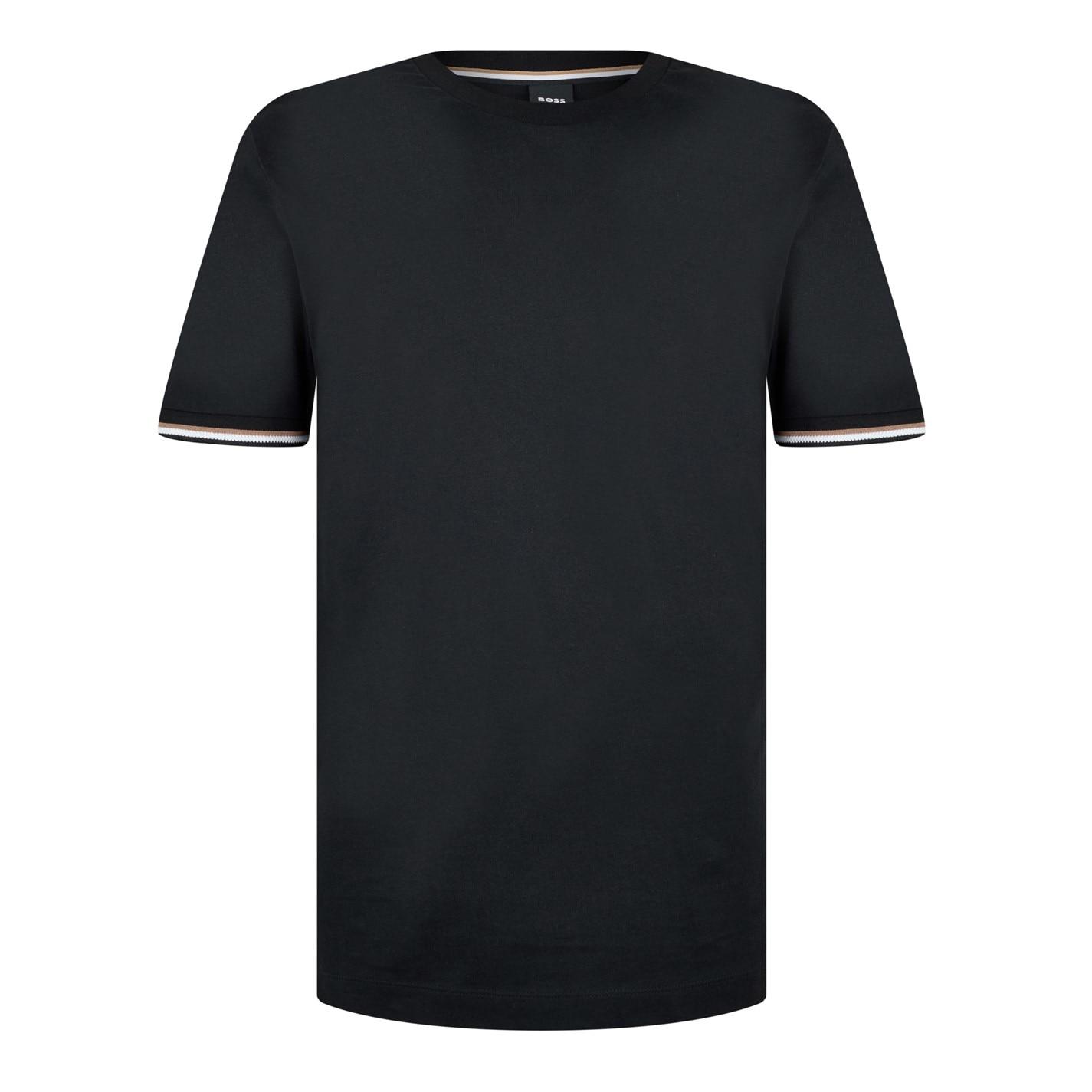 Boss Men's Regular Fit Striped-Trim T-Shirt by COGGLES