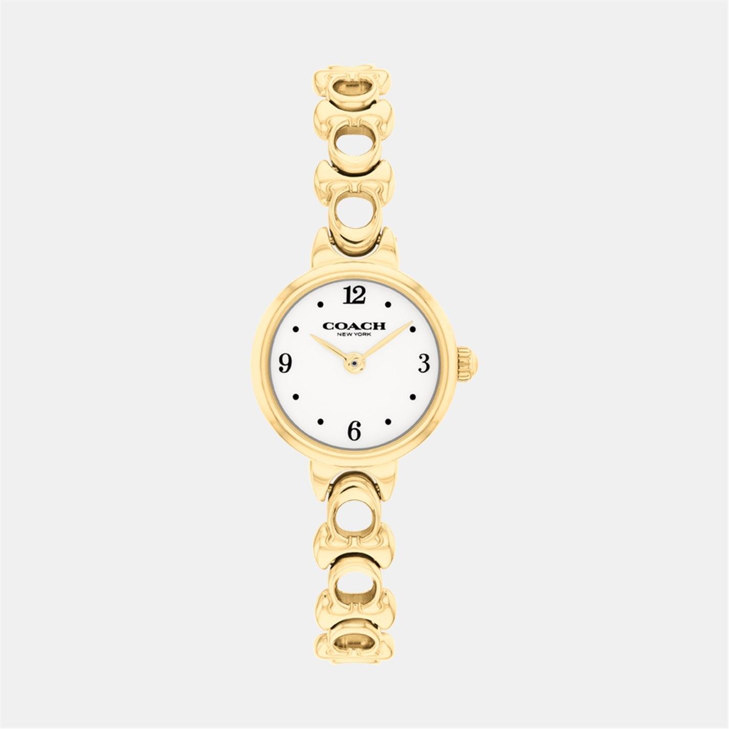 COACH Coach Ladies Iris Gold Plated Bracelet Watch by COGGLES