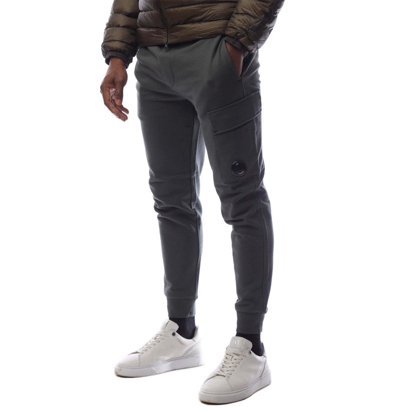 CP Company Men's Diagonal Raised Fleece Lens Tracksuit Bottoms by COGGLES