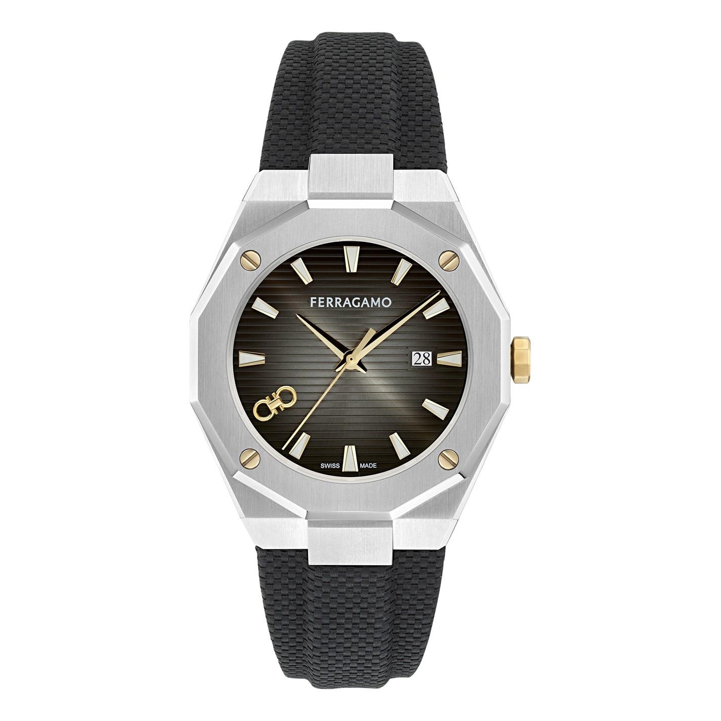 Ferragamo Men's F-80 Tonneau Analogue Quartz Watch by COGGLES
