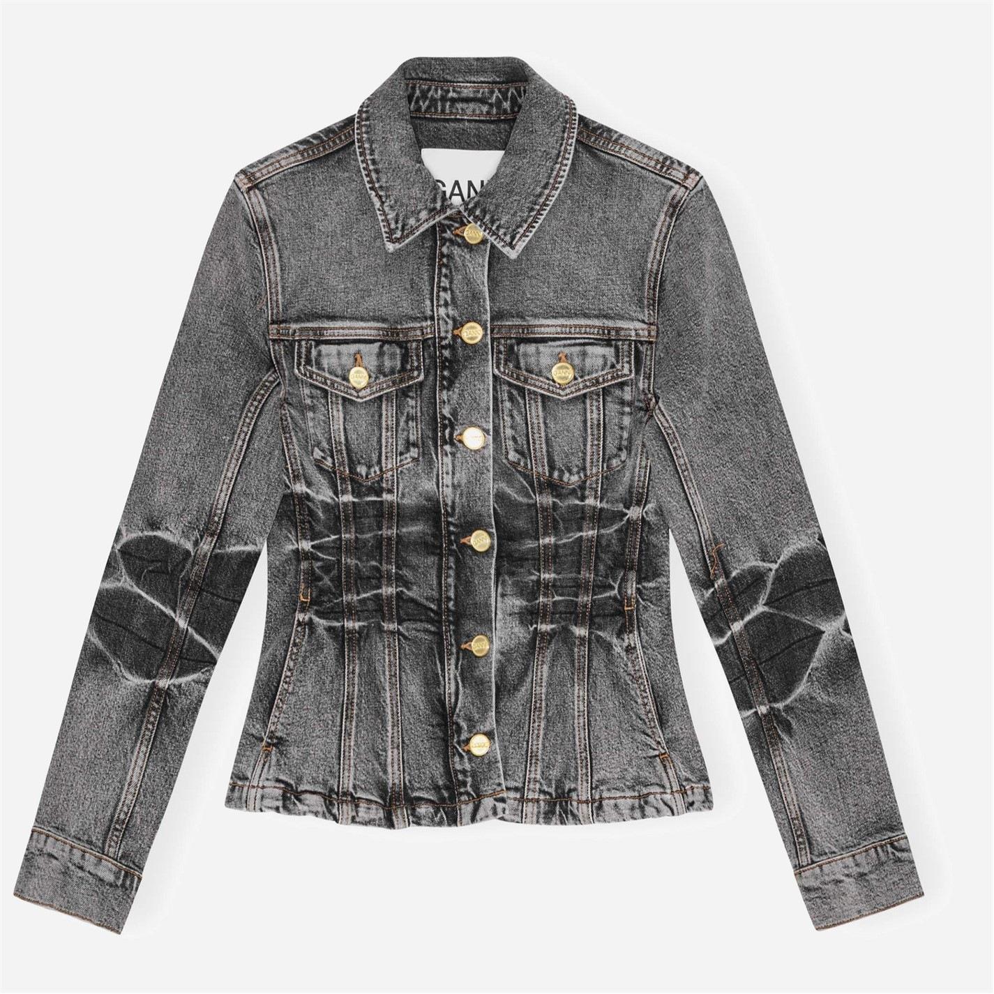 GANNI Women's Fitted Denim Jacket by COGGLES