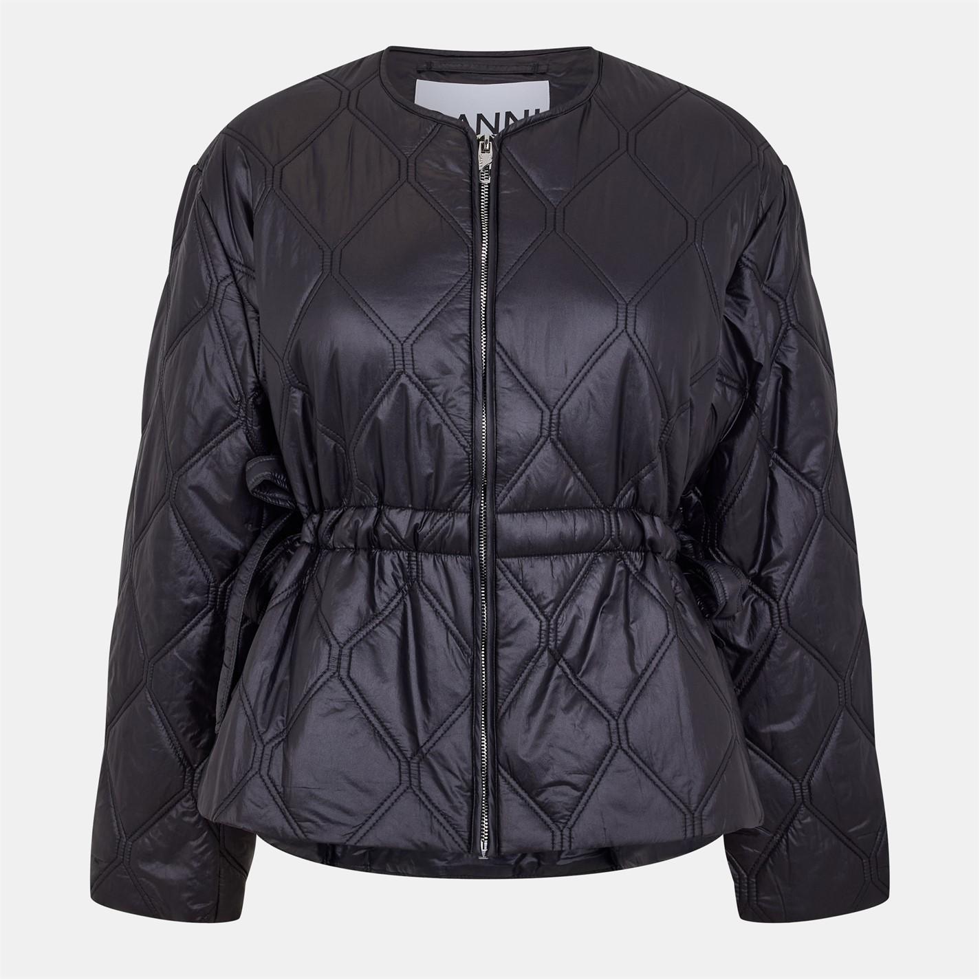 GANNI Women's Shiny Quilted Jacket by COGGLES