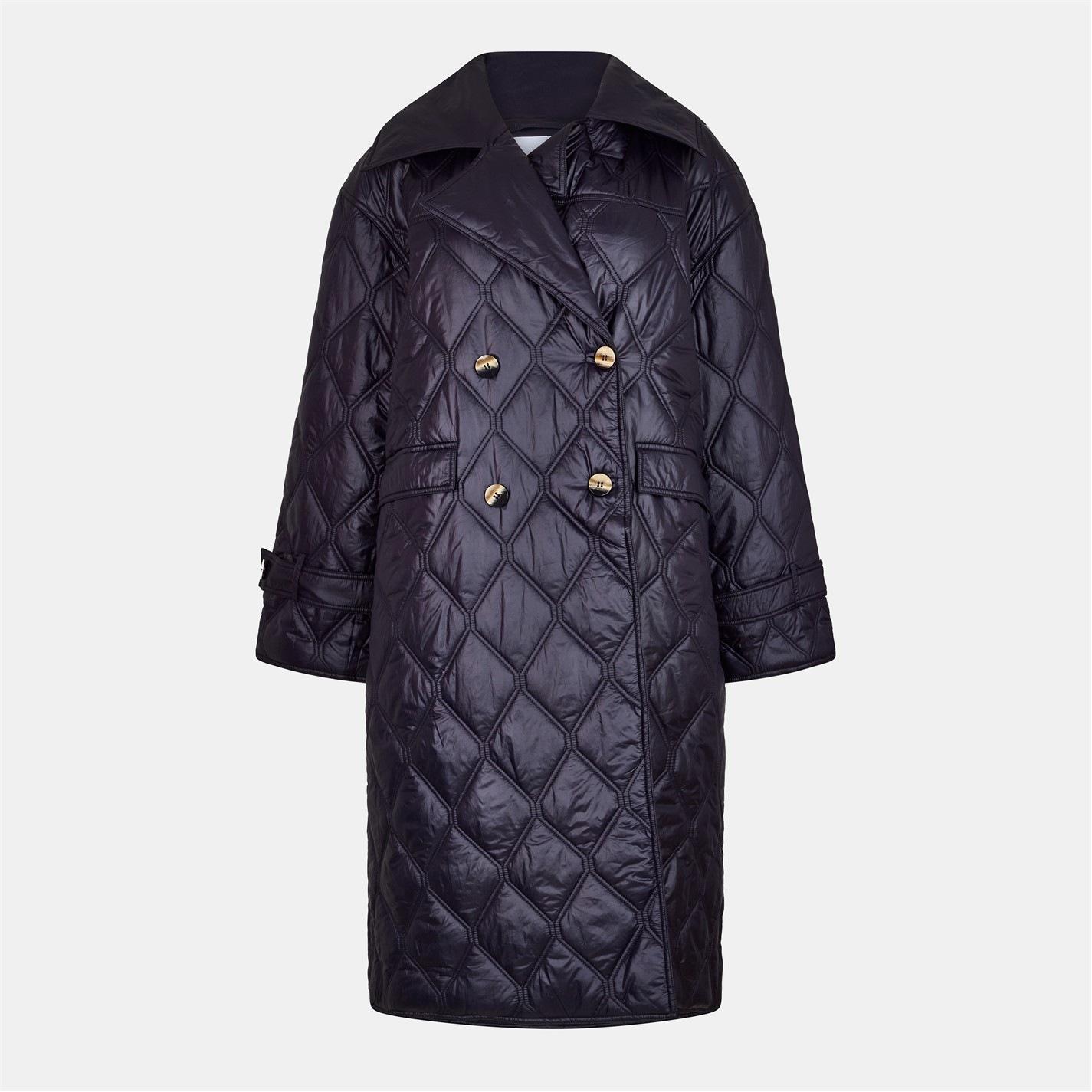 GANNI Women's Shiny Quilted Jacket by COGGLES