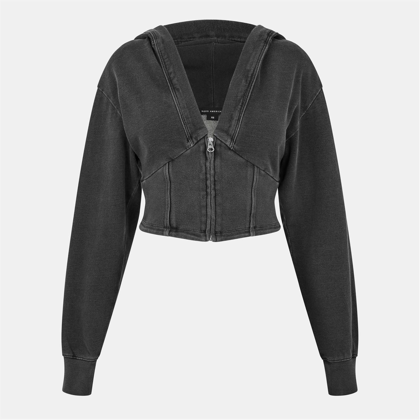 GOOD AMERICAN Good Jeanius Hoodie Ld71 by COGGLES