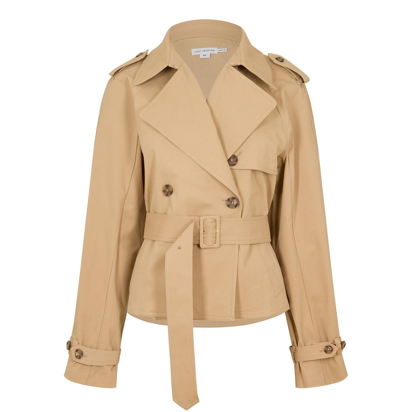 GOOD AMERICAN Women's Cropped Trench Coat by COGGLES