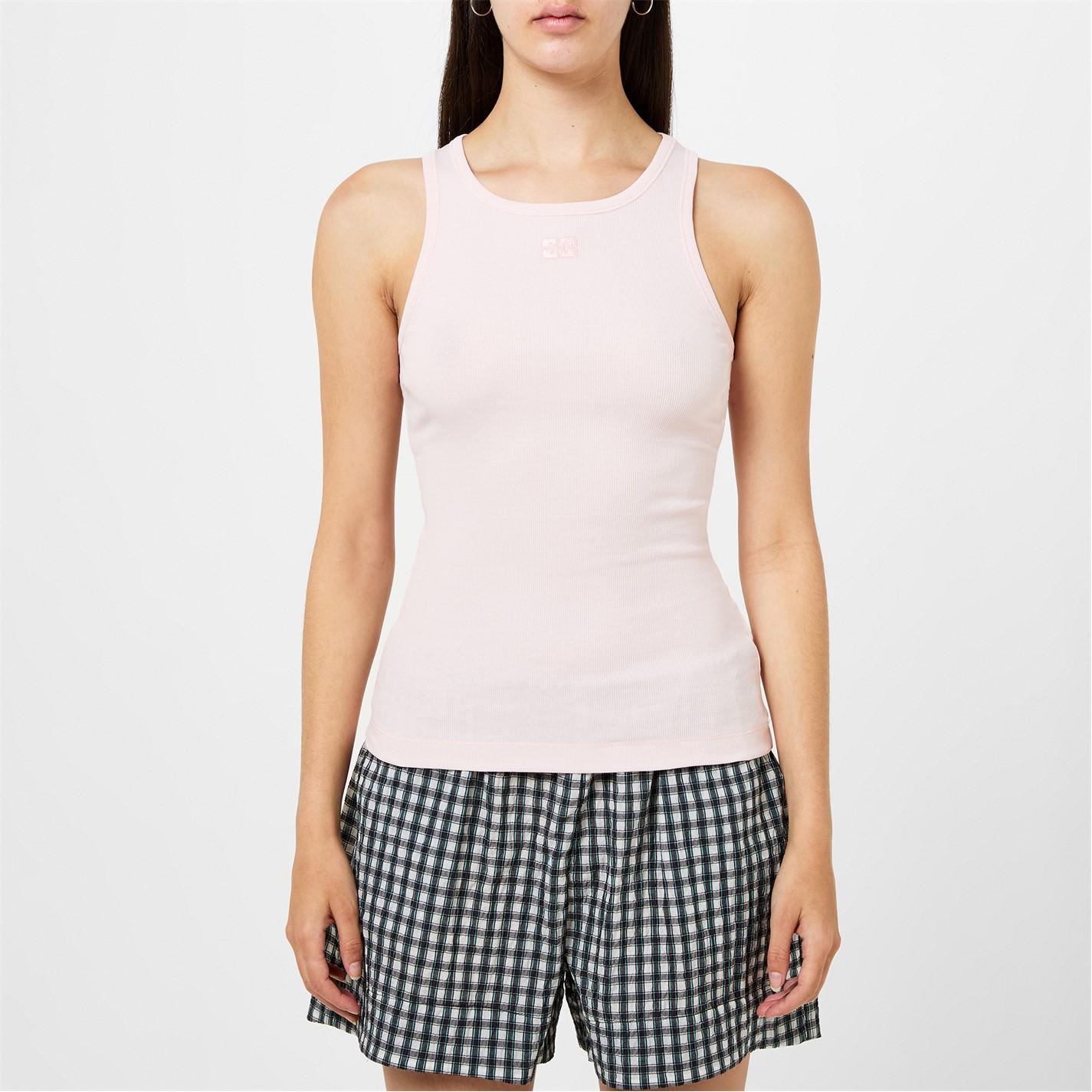 Ganni Ribbed Tank Top by COGGLES