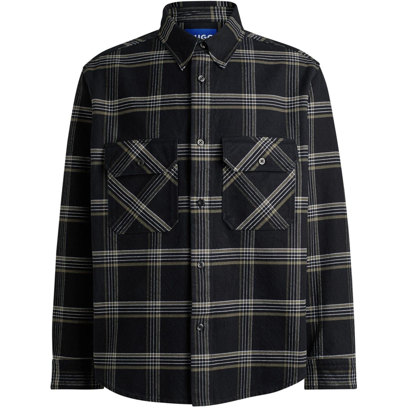 Hugo Oversized Check Cotton Shirt by COGGLES
