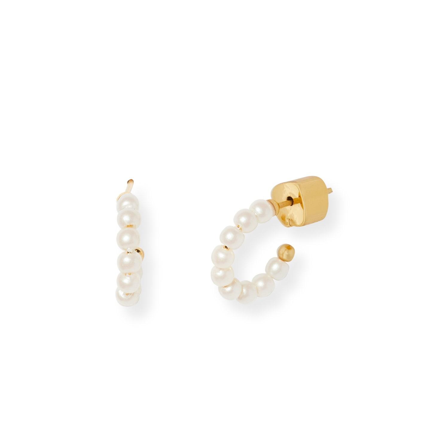 Kate Spade KS Mini Pearl Hoop Ld00 by COGGLES