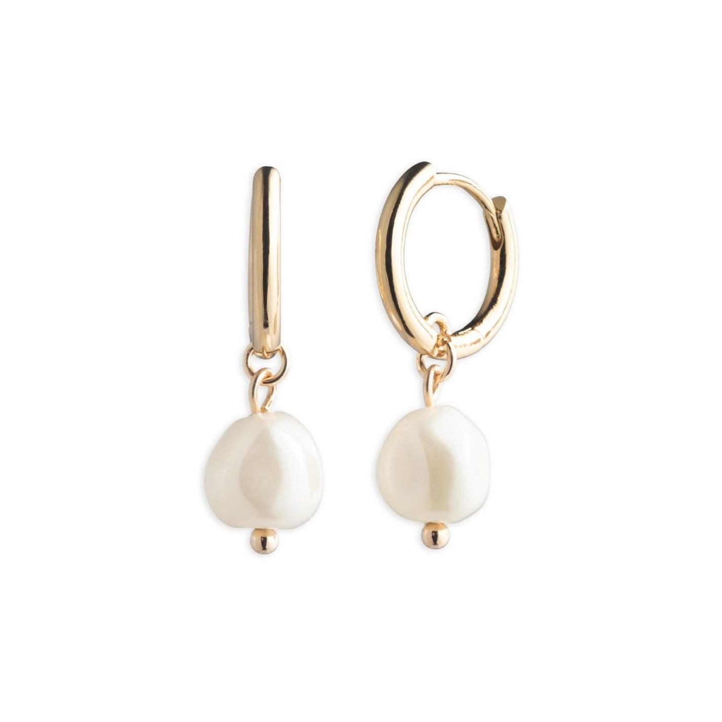 LAUREN RALPH LAUREN Lauren Ralph Lauren Gold & Faux Pearl Drop Earrings by COGGLES