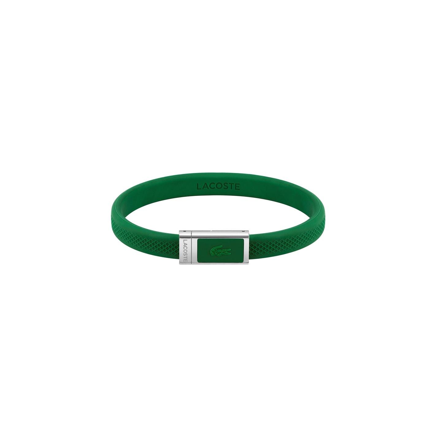 Lacoste Lacoste.12.12 Gents Green Silicone Bracelet by COGGLES
