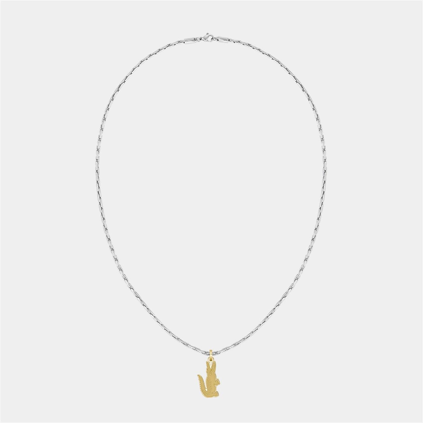 Lacoste Lacoste Mens Arthor Crocodile Box Chain Necklace by COGGLES