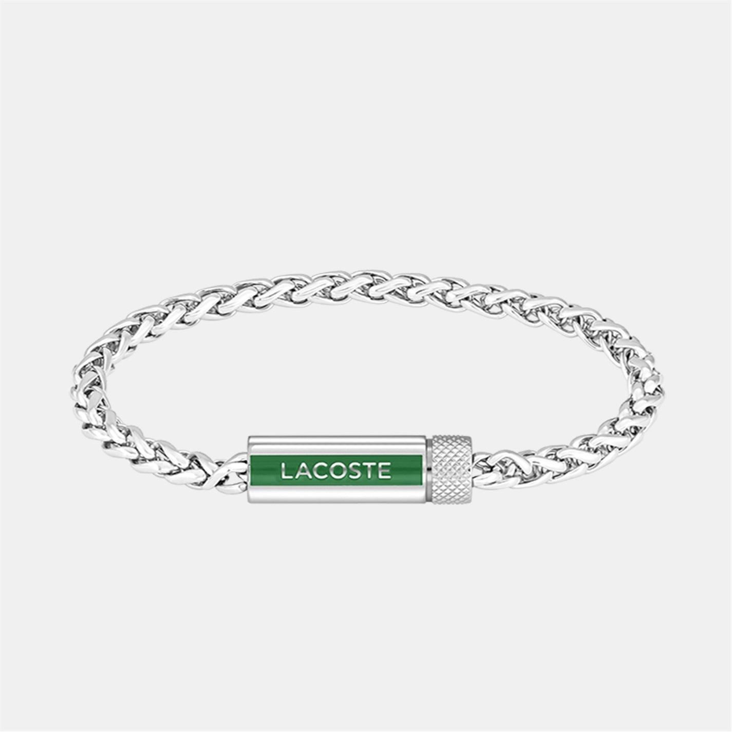 Lacoste Lacoste Mens Spelt Stainless Steel Bracelet by COGGLES