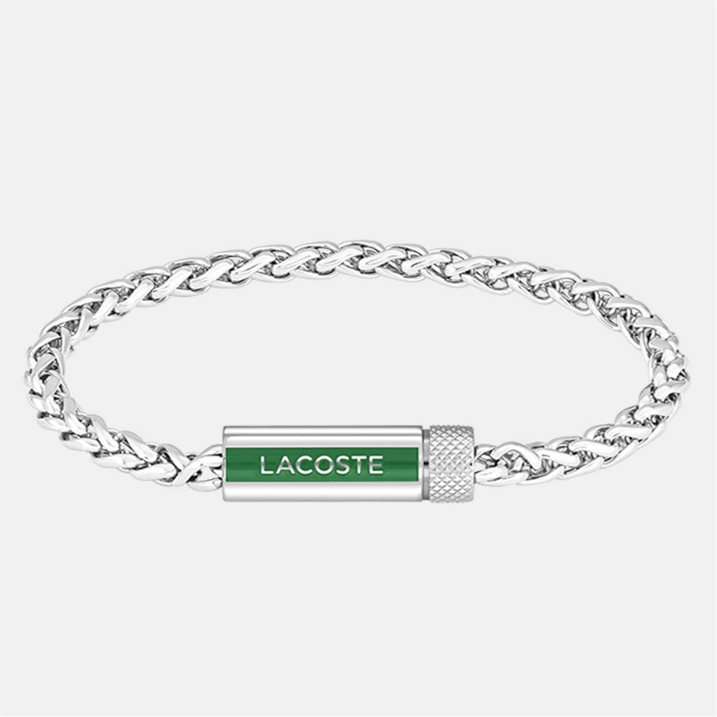 Lacoste Lacoste Mens Spelt Stainless Steel Bracelet by COGGLES