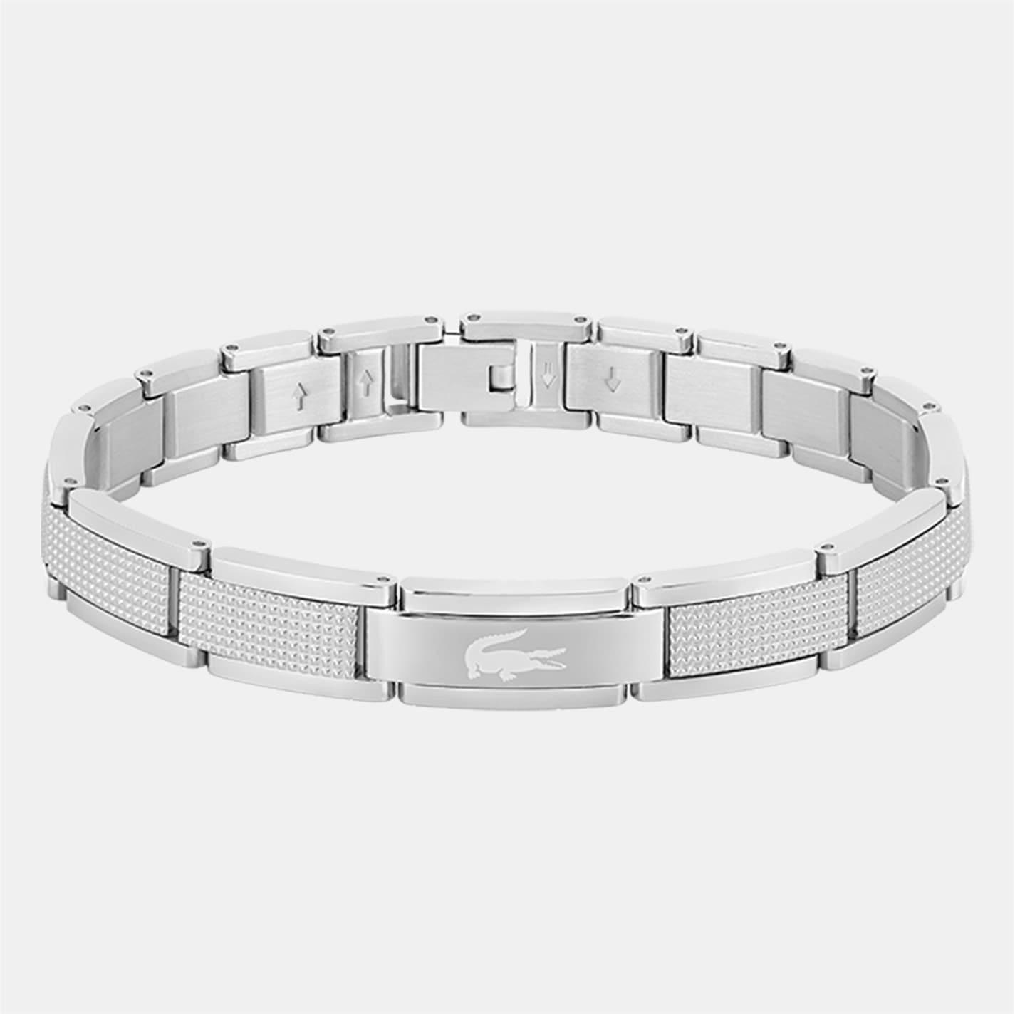 Lacoste Lacoste Mens Stencil Stainless Steel Bracelet by COGGLES