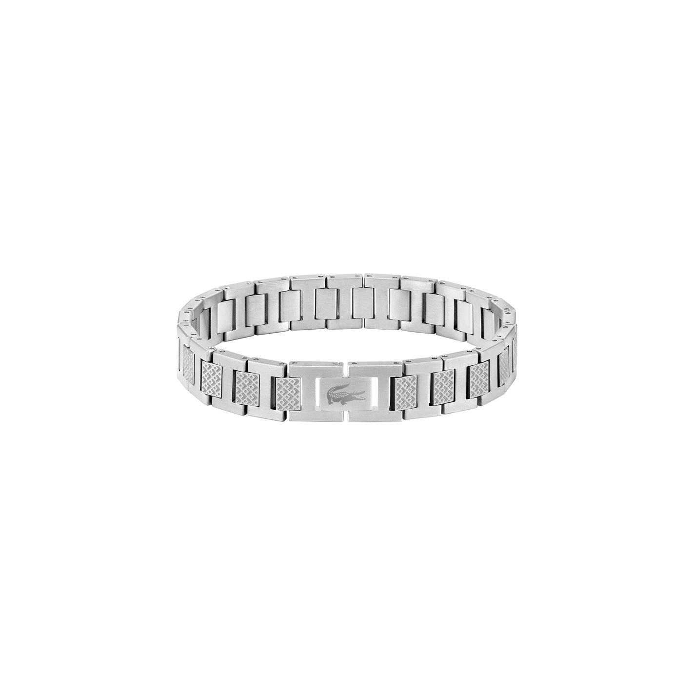 Lacoste Mens Metropole Stainless Steel Metal Link Bracelet by COGGLES