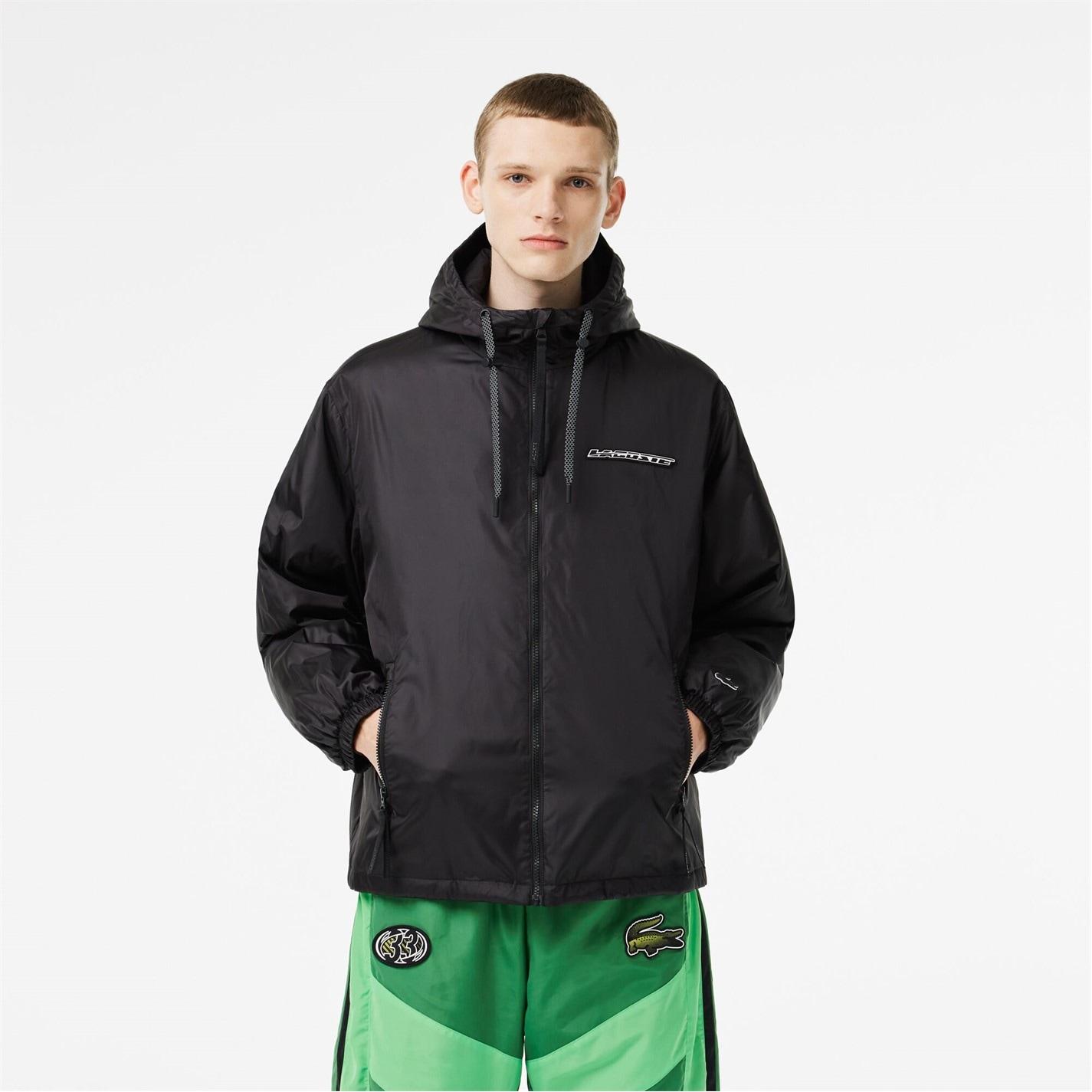 Lacoste Zipped Hooded Rain Jacket by COGGLES Lacoste Zipped Hooded Rain Jacket by COGGLES