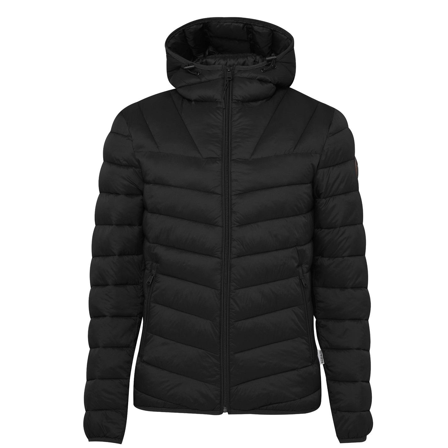 Napapijri Men's Aerons Water Resistant Hooded Short Puffer Jacket by COGGLES